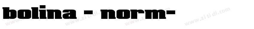 bolina - norm字体转换